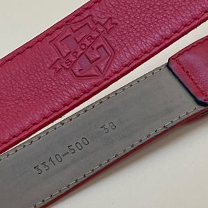 ESCADA SPORT Logo Leather Belt with gold buckle, prestine, size 38